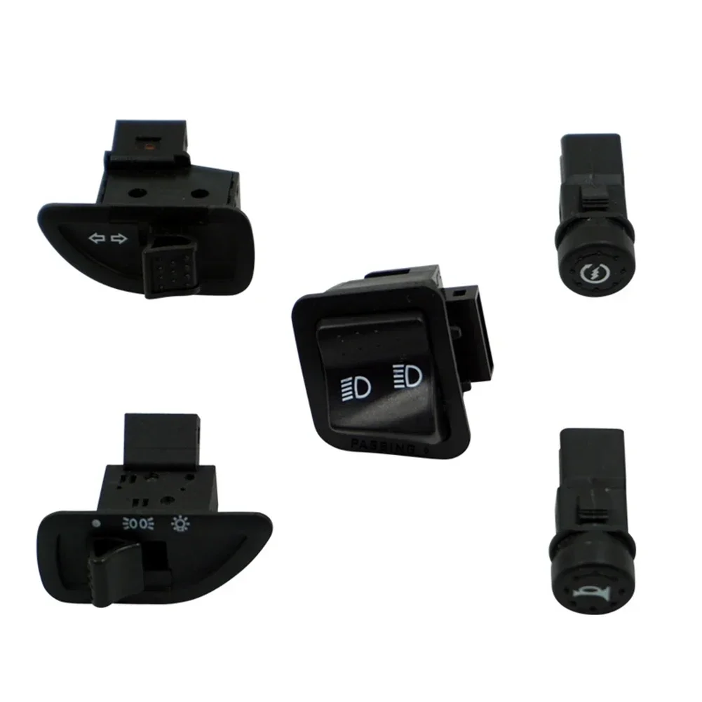 1/5pcs Motorcycle Switch Headlight Horn Turn Signal High/Low Beam Light Start Buttons Accessaries For PIAGGIO RAI125 FLY125 FLY1