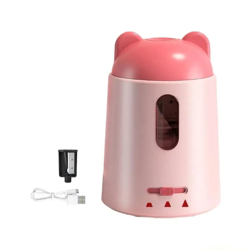Large Diameter Automatic Electric Pencil Sharpener For All Pencils Dust ABS Material