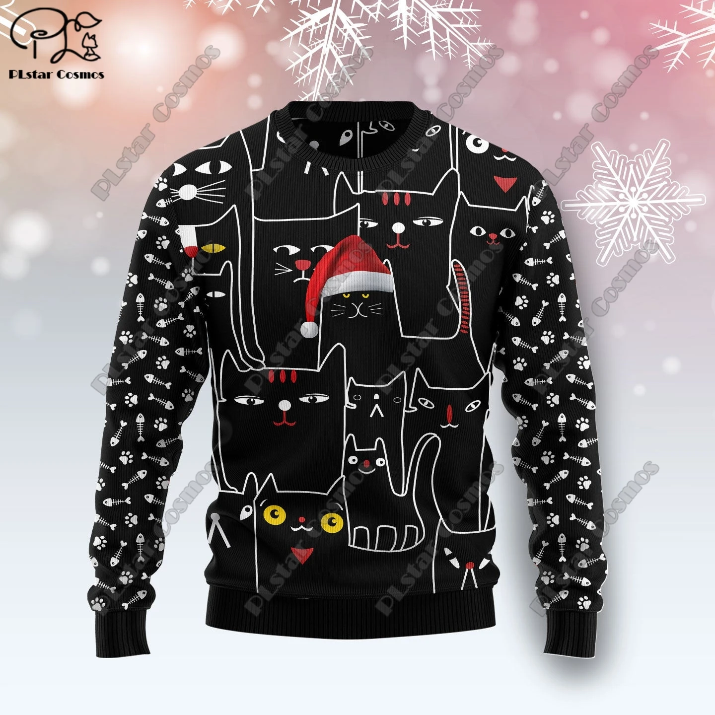 New 3D Printed Animal Custom Series Cute Christmas Pattern Ugly Sweater Street Casual Winter Sweatshirt S-10