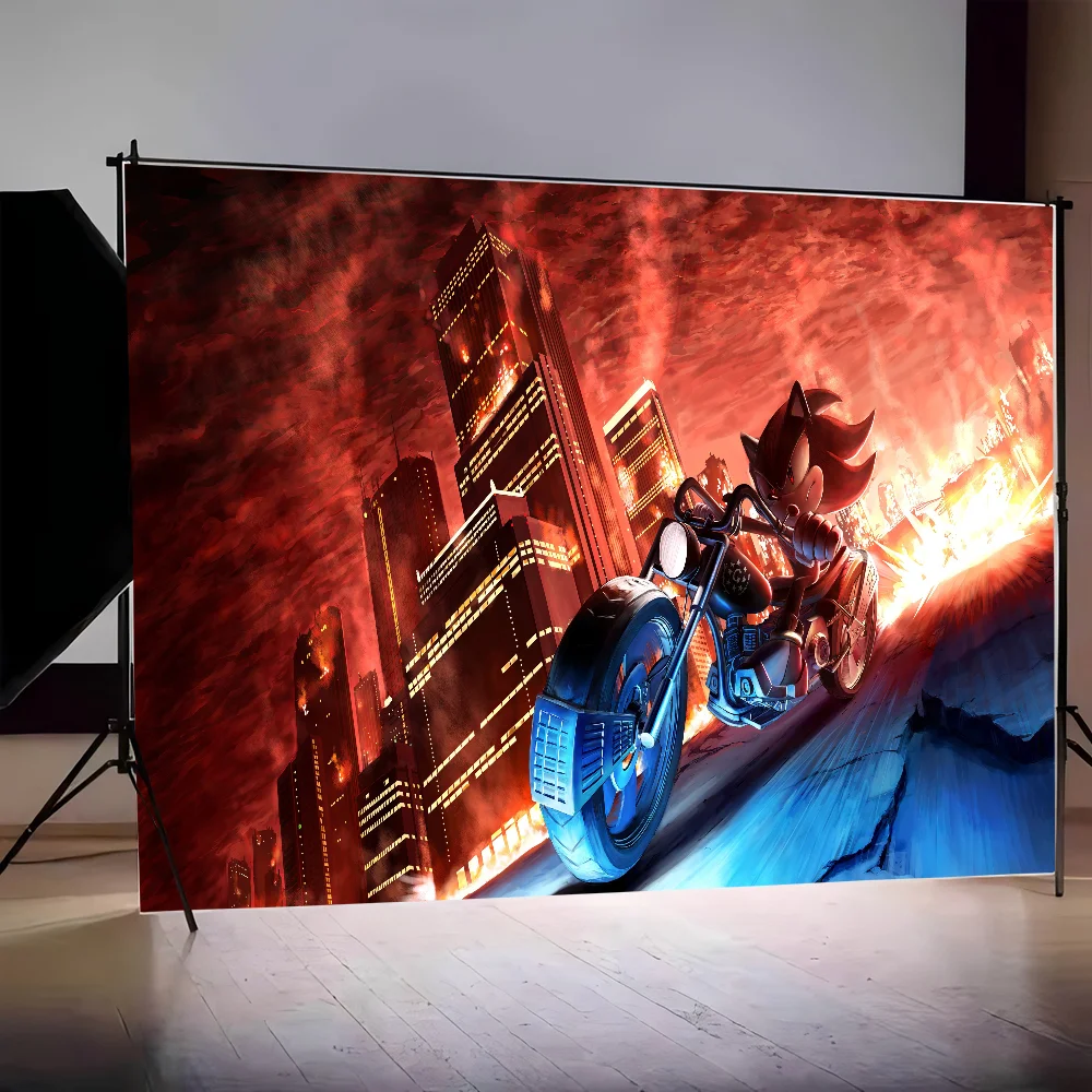 Fondos de fotografía s-sonic el erizo decoración del hogar de Año Nuevo fotomatón accesorios de fondo fotográfico