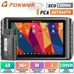 2024 FOXWELL NT1009 OBD2 Bluetooth-autoscanner Alle systeem A/F Aanpassen 35 Reset Actieve test ECU-codering OBD 2 autodiagnostische hulpmiddelen