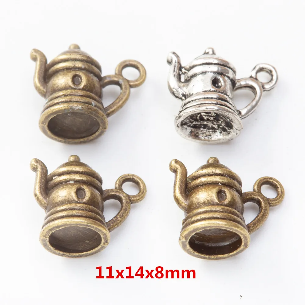 30pieces ( kettle) vintage zinc alloy charm metal pendant DIY jewelry discovery making accessories 3057