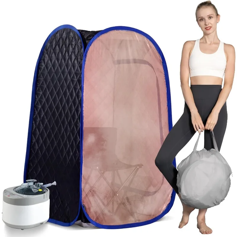 Full Body Personal Home Spa, Foldable Saunas Tent with 4L & 1500W Steam Generator, 16 Levels Remo