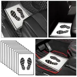 25/50/100pcs Mats Floor Paper Car Cars Automotive Vehicle Waterproof Print Disposable Mat Protector Shoe
