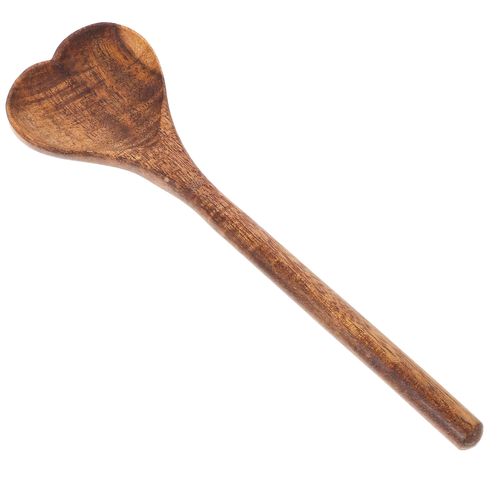

Heart Shaped Wood Spoon Fine Polished Surface for Baking Cooking Soup Rice Salad Serving Reusable Stirring Spoon