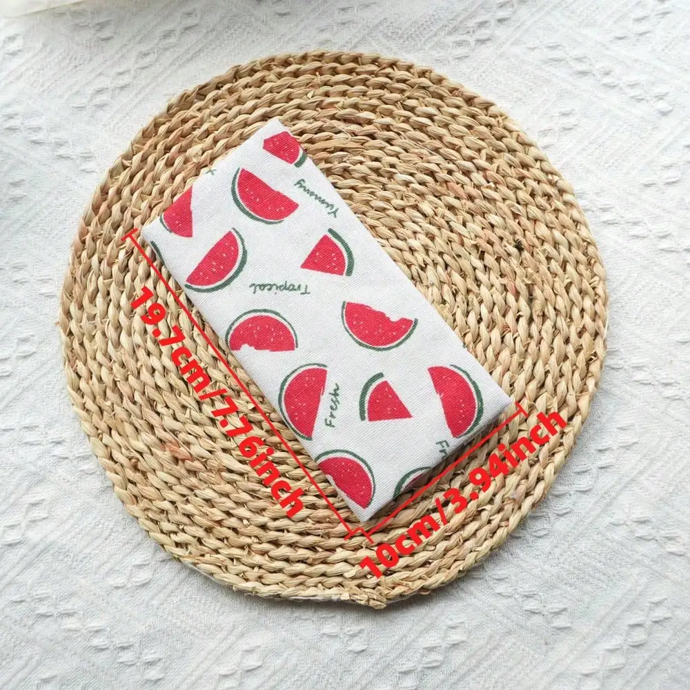 Fromthenon 1PC A5 A6 สัปดาห์ฤดูร้อนแตงโมผ้าปกหนังสือ Planner กรณีเปลือกป้องกันอุปกรณ์เครื่องเขียนสํานักงาน