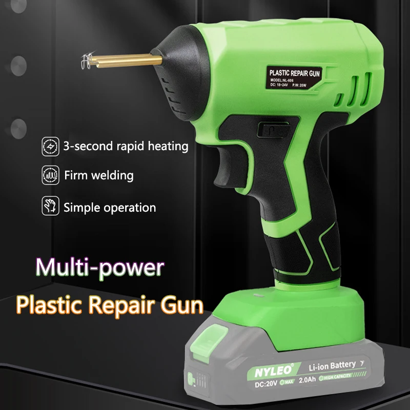 Suitable for DeWalt /Makita/Milwaukee/Bosch/Black&Decker 18V Li-ion Battery Hot Melt Nail Gun Powered Plastic Welding Gun