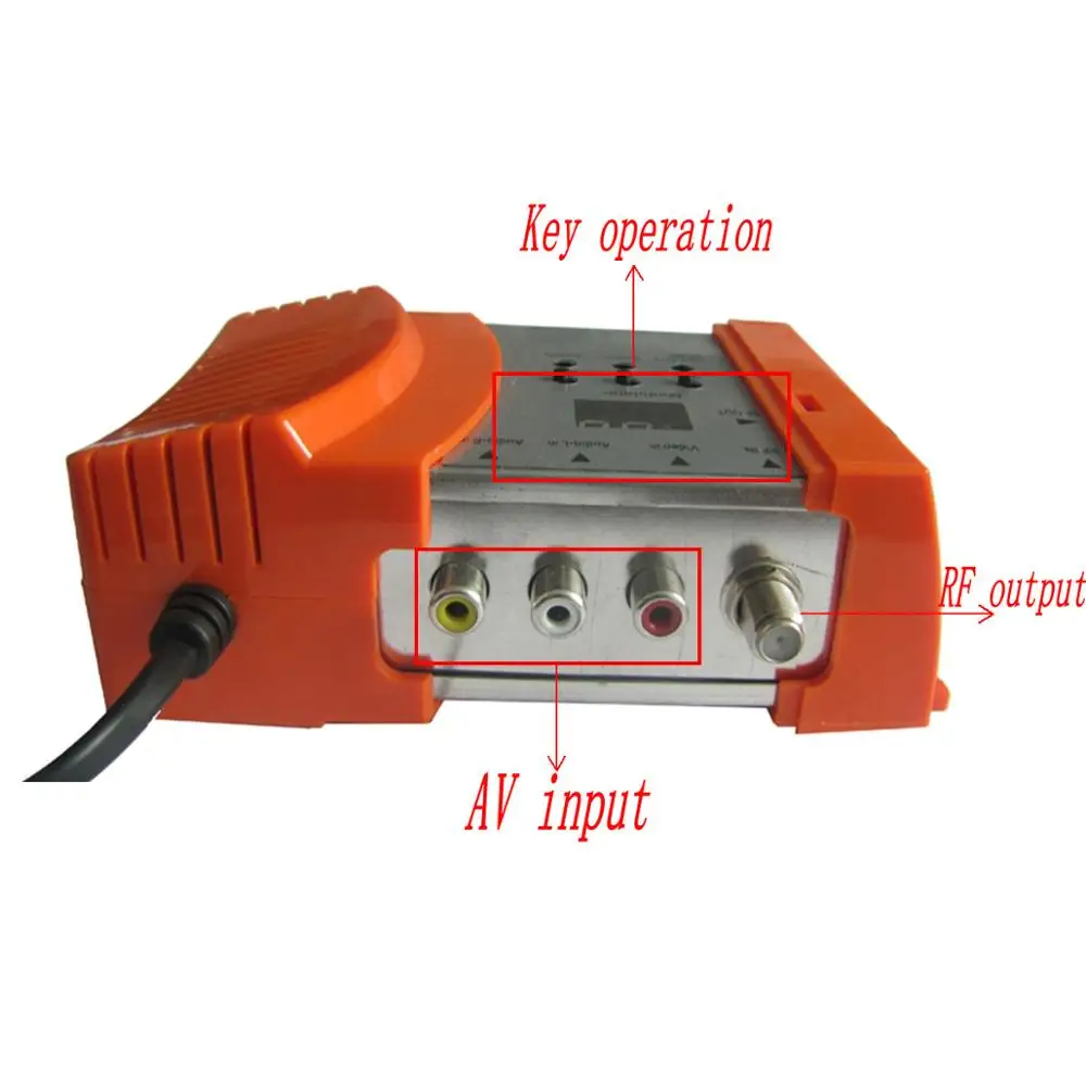 1 canal AV a RF pal-dk pal-bg NTSC Hotel CATV sistema frontal modulador analógico ágil