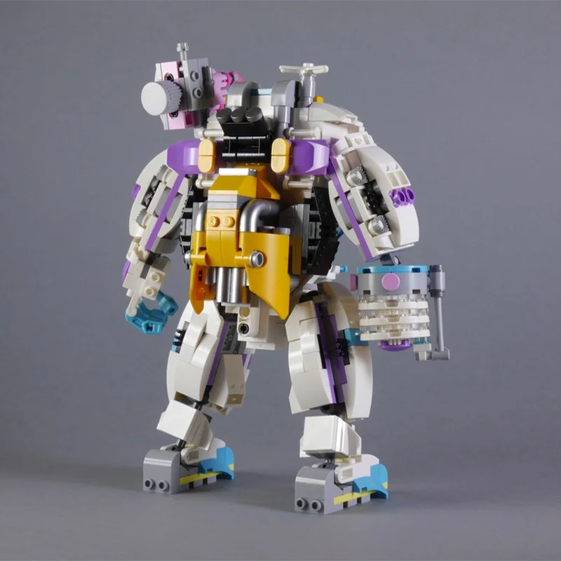 596ピース MOC ハートメルター Mk 2 レインボーベア メカモデル 組み立て式 クリスマスギフト ブロック おもちゃ 建築 DIYアイデア ブロック