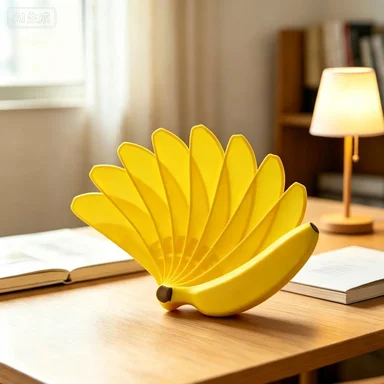 Banana Folding Fan 1 Pack Cute Banana Shape Foldable Storage Outdoor Cooling