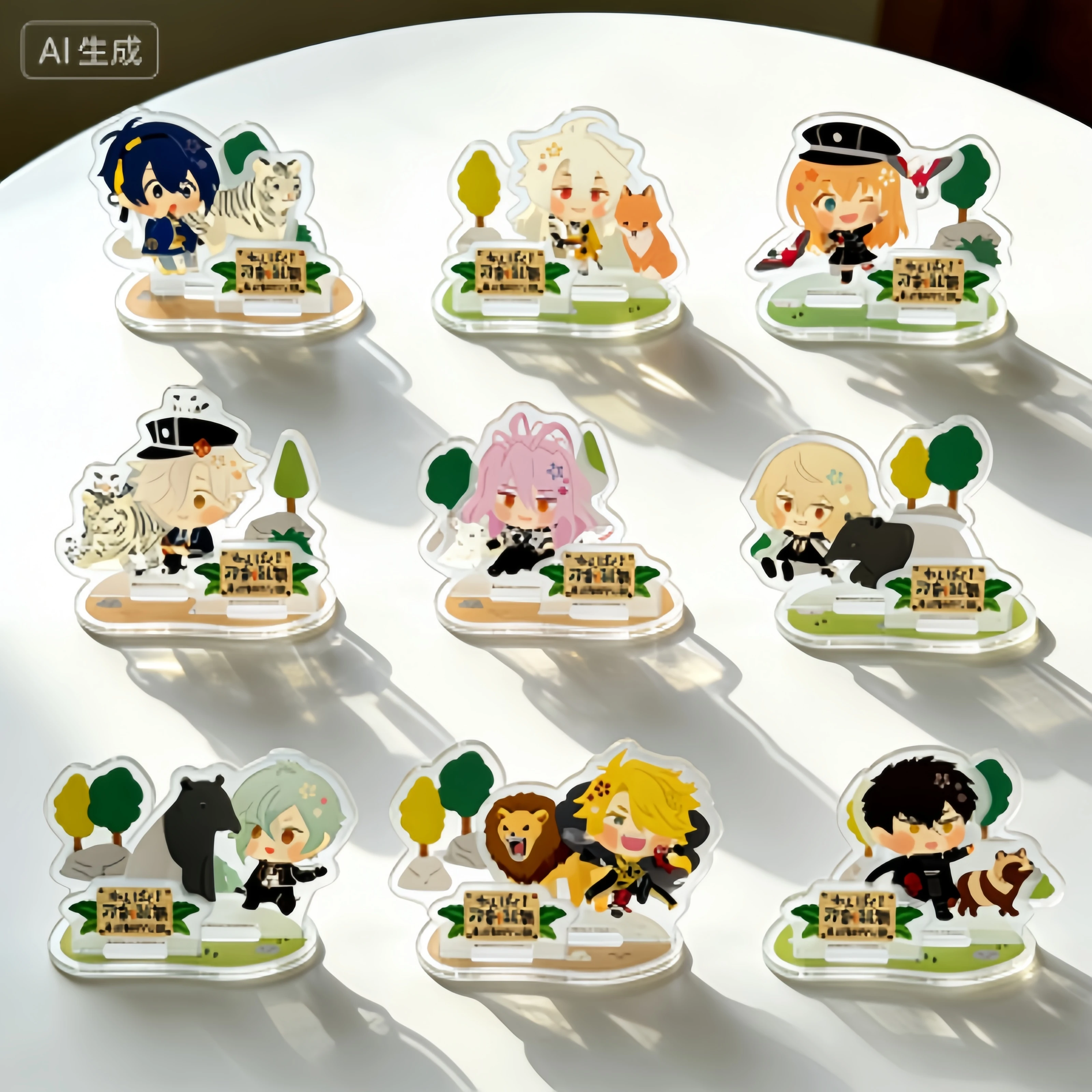 

Game Touken Ranbu Online Keychain Doll Anime New style Mikaduki Munechika Tsurumaru Kuninaga Acrylic Stand Figure 10CM Gift