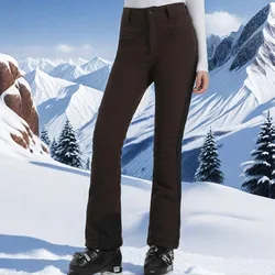 High Elasticity Female Ski Pants Outdoor Windproof Warm Snow Trousers Winter New Alpine Sport Clothes Slim Women Skiing Overalls