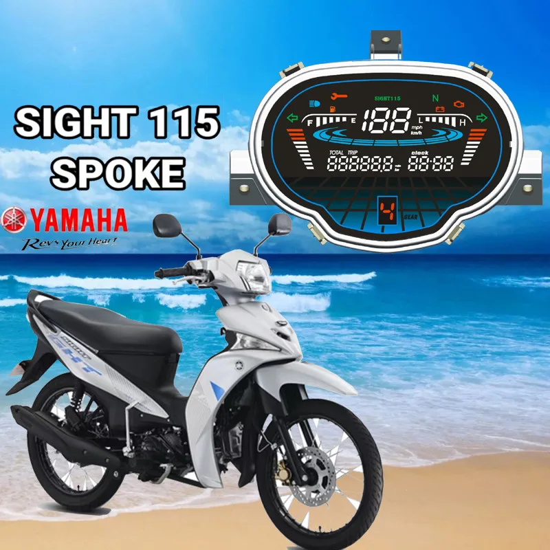 Southeast Asia South America, Colombia For Motorcycle SIHGHT115 Electronic Instrument Assembly LED Digital Speedometer