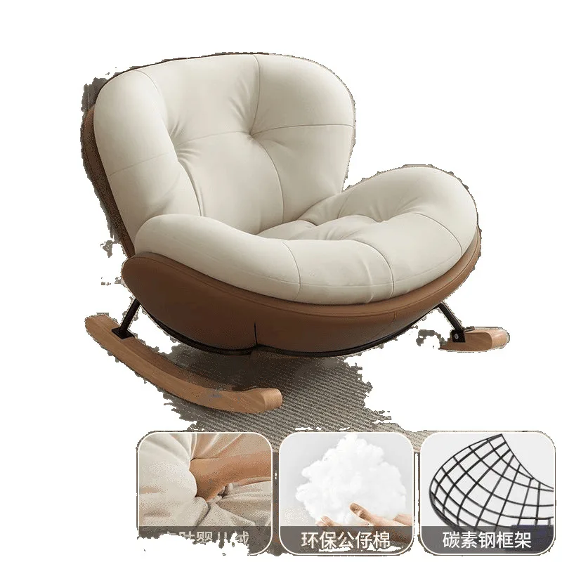 

Rocking Reclining Home living room Lazy sofa chair Adult balcony Single leisure Rocking Lazy Internet celebrity chair