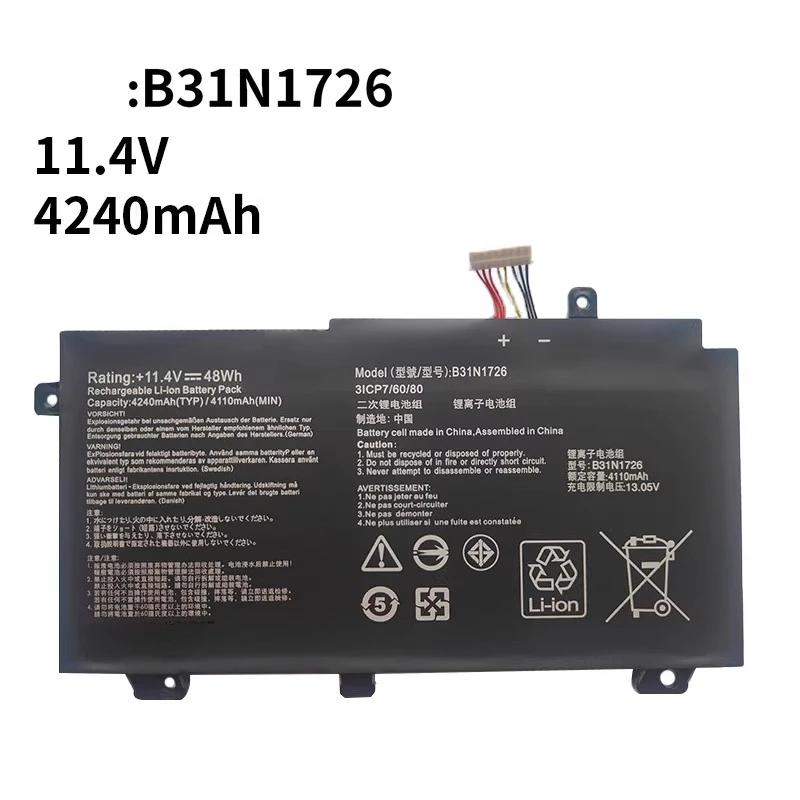 For asus tianxuan 1st generation fa506 fa506i/q/iv/iu/ii/ic/qe b31n1726 battery