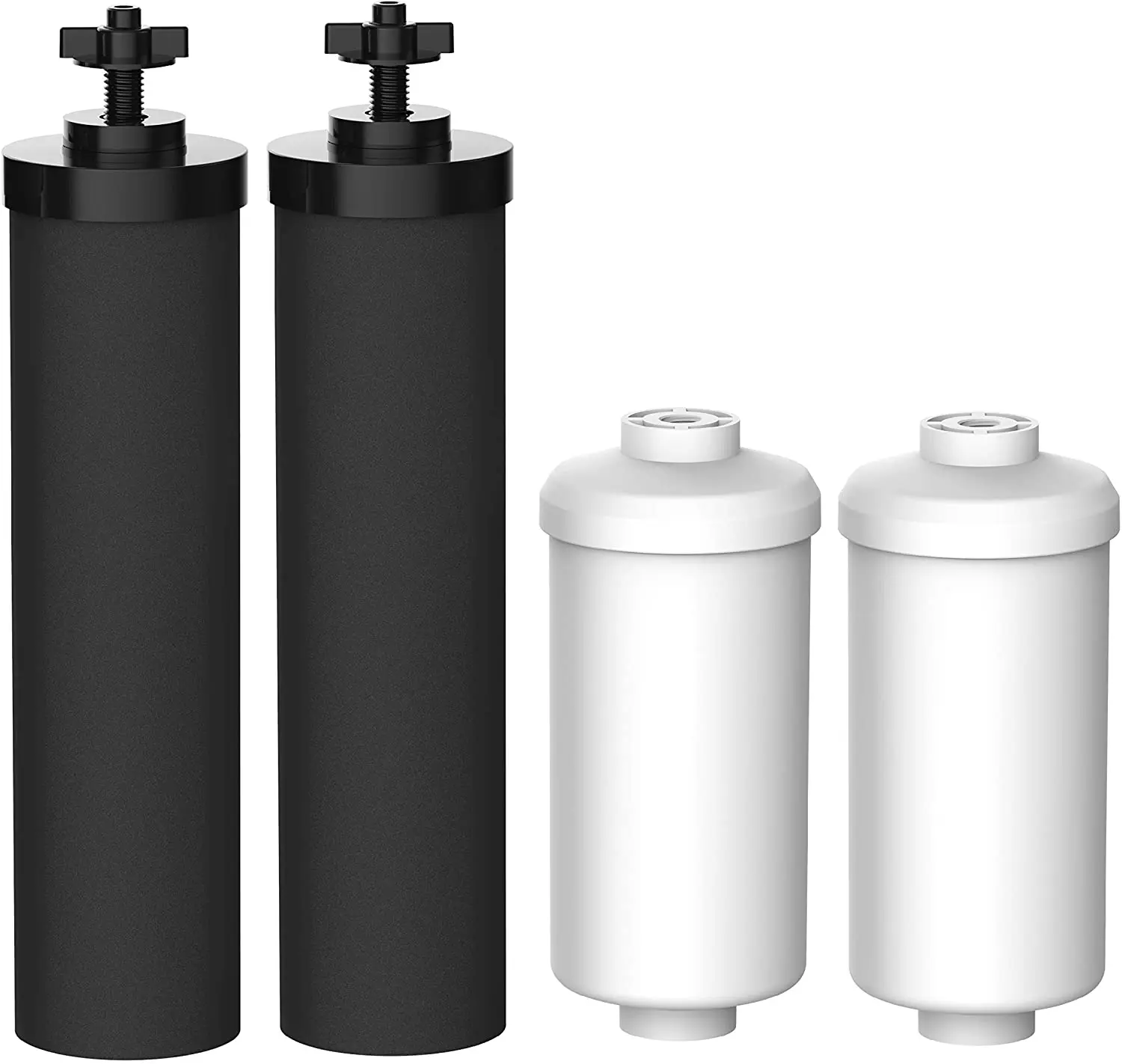 For Black Filters (BB9-2) & Fluoride Filters (PF-2) Combo Pack  - Includes 2 Black Filters and 2 Fluoride Filters