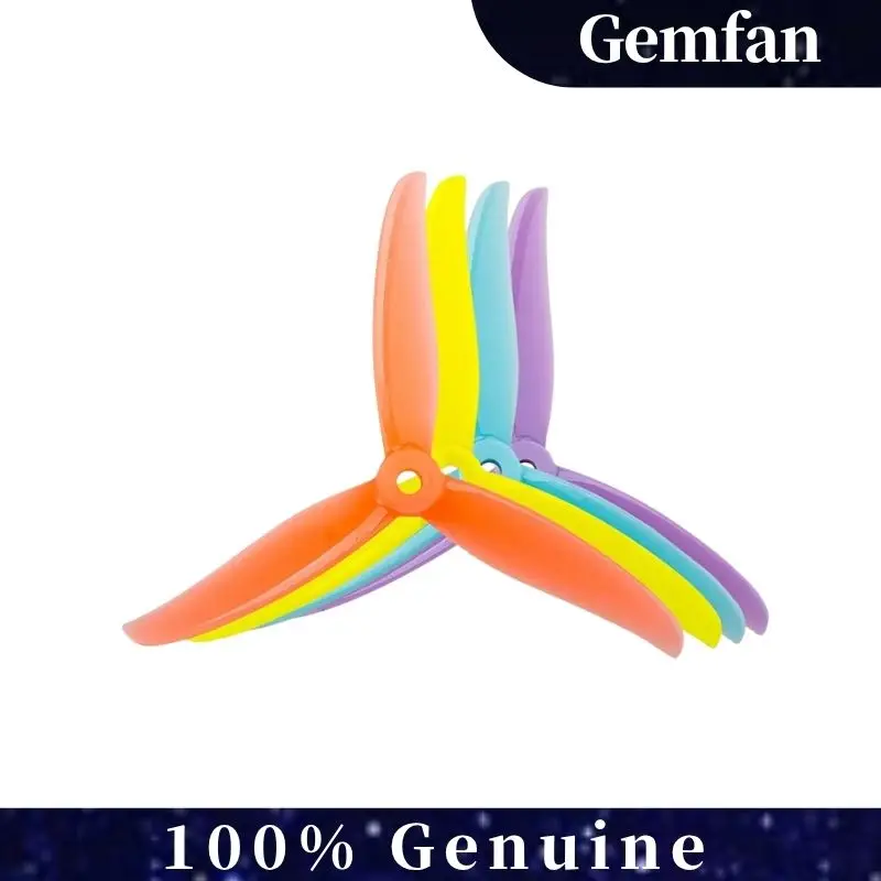 

2 пары пропеллеров Hurricane 4937-3, 4,9x3,7 с 3 лопастями для пересекающего устройства FPV, высокоэффективные и прочные детали дронов