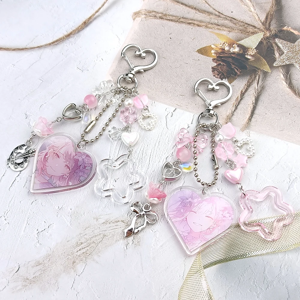 Matching Keychains Project Sekai Mizuki and Ena