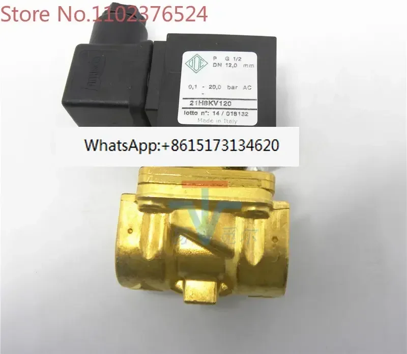 

Итальянский электромагнитный клапан ODE 21H8KV120 4min DN15 24V, паровой, латунный, двухходовой