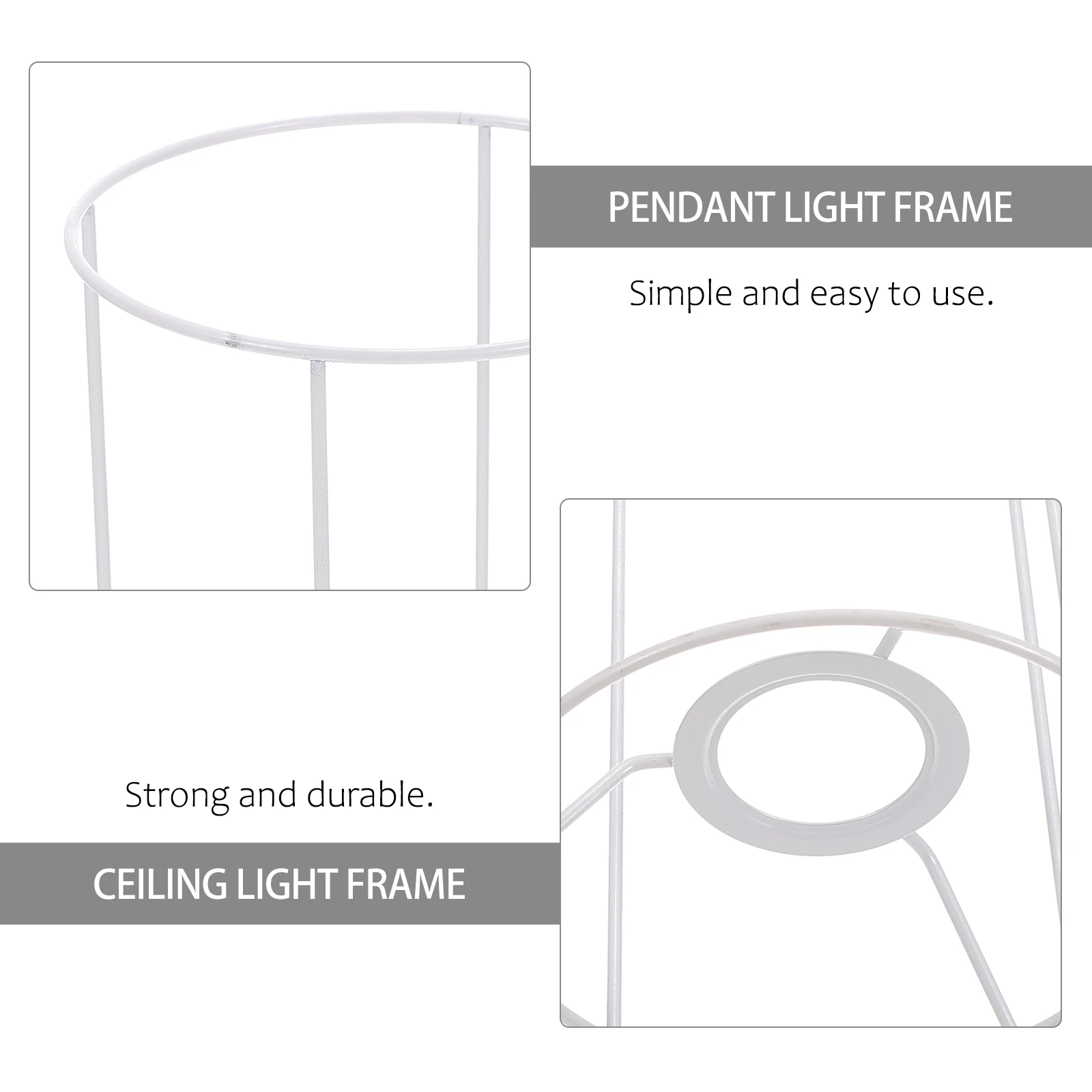 

DIY Lampshade 14x19x15 Desk Pendant Light Diy Lampshade Frame Stand Craft Iron Chandelier Bracket AntiRust