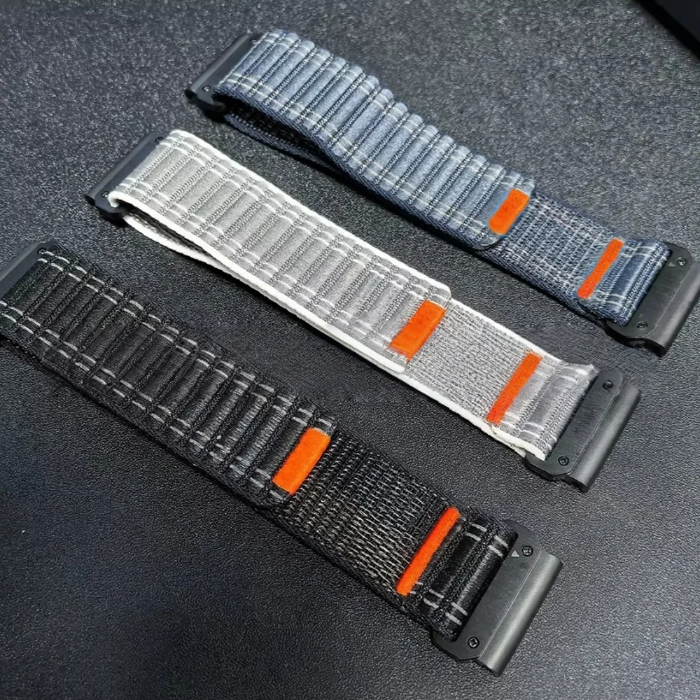 

Быстросъемный нейлоновый ремешок-петля для Garmin Fenix 8 7 Pro 7S 6X 6 GPS 5Plus Venu 3 Tactix 7 браслет correa Fenix 8 7X 26 мм 22 мм Ремешок