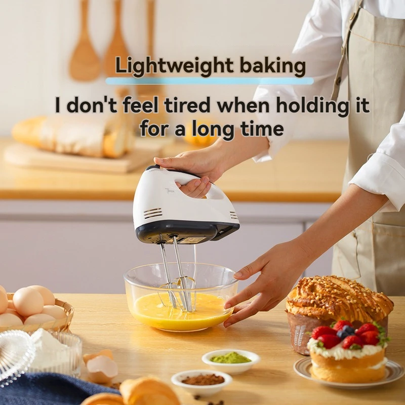 Electric Hand Mixer , 100W Food Mixer 7 Speed Handheld Blender, Kitchen Mixer Baking Cake Cream Whipper Stirrer