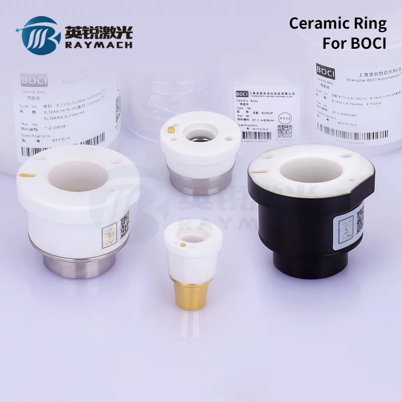 BOCI Laser Ceramic D41H34 BLT421 D25M11 HAN'S Fiber Laser Cutting Machine Spare Parts M8x0.75 3DLaser Nozzle Holder BOCHU Cypcut
