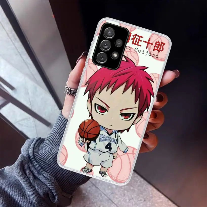 Kuroko Basketball Anime Phone Case For Samsung Galaxy A15 A14 A13 A12 A55 A54 A53 A52 A35 A34 A33 A32 A25 A24 A23 A22 A04S A03S