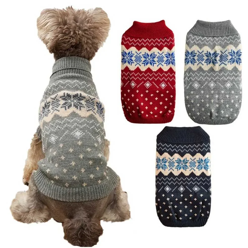 

Christmas Dog Cat Sweater Knitted Winter Dog Clothing Puppy ChihuahuaYork Puppy Jacket Pet Cat Clothing