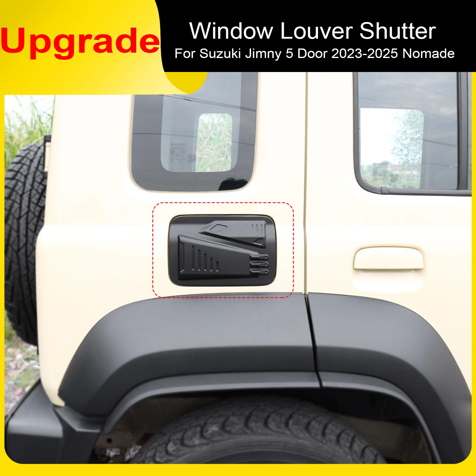 Voor Suzuki Jimny 5-Deurs Nomade 2023 2024 2025 ABS Mat Zwart LHD RHD Auto Brandstoftankdop Afdekking Sticker Decor Accessoires
