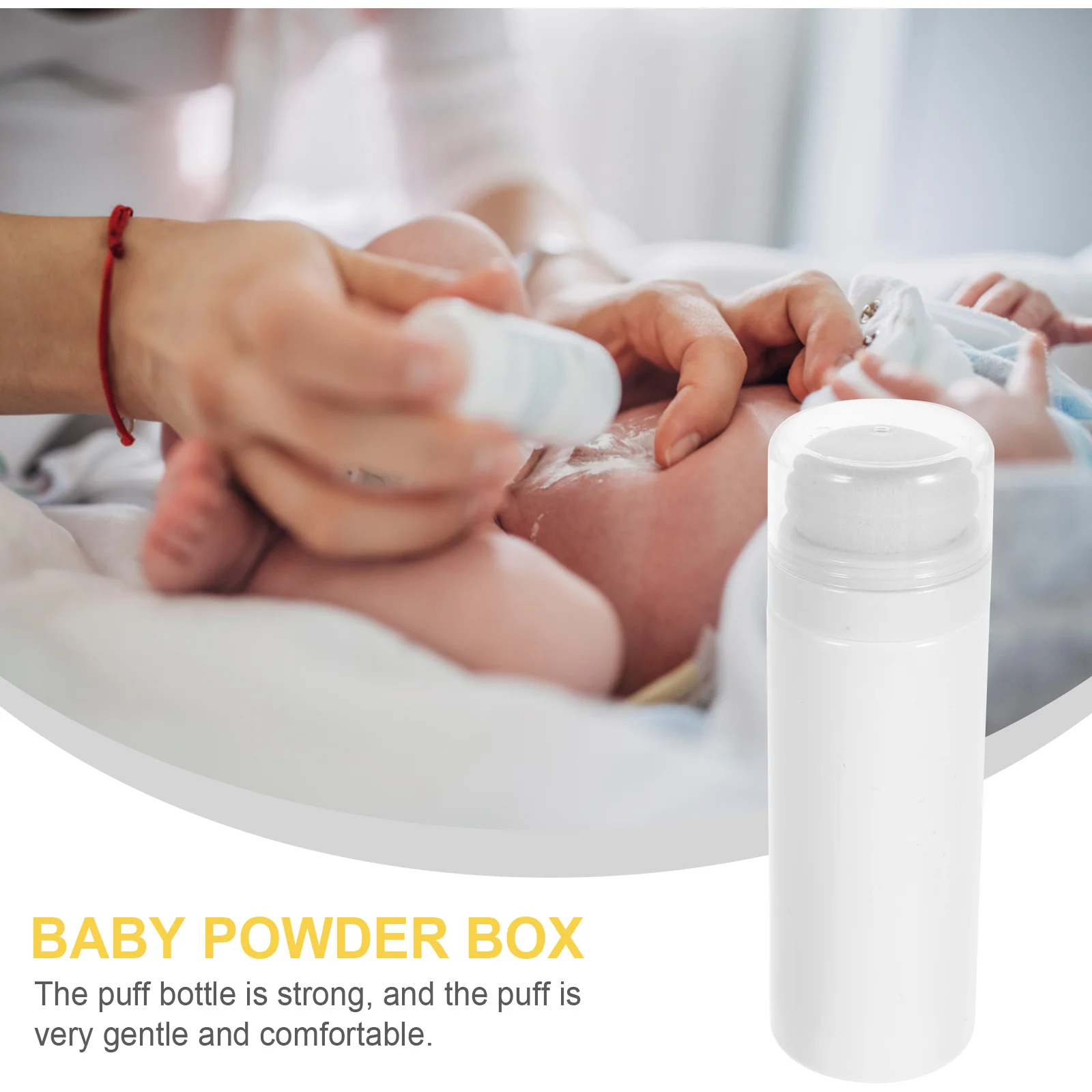 Powder Puff Box Kids Bottle Talcum Portable Body Holder Infant Storage Baby Loose