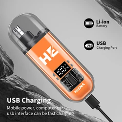 HIENA Electric Nose Hair Trimmer Mini Pocket Nose Ears Hair Eyebrow Trimmer for Men Rechargeable Clipper ﻿home appliance