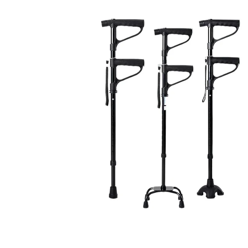 

Elderly crutches four claw legs non-slip retractable auxiliary crutches the elderly light