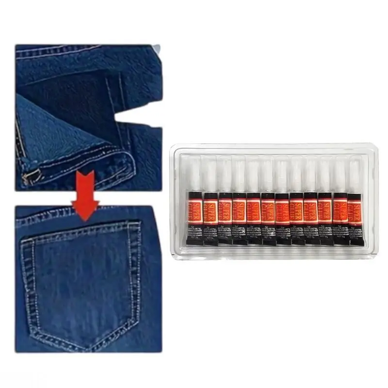 

D08B 12 Pcs Multifunctional Repair Glues Quick Drying Glues Super Glues for Glass