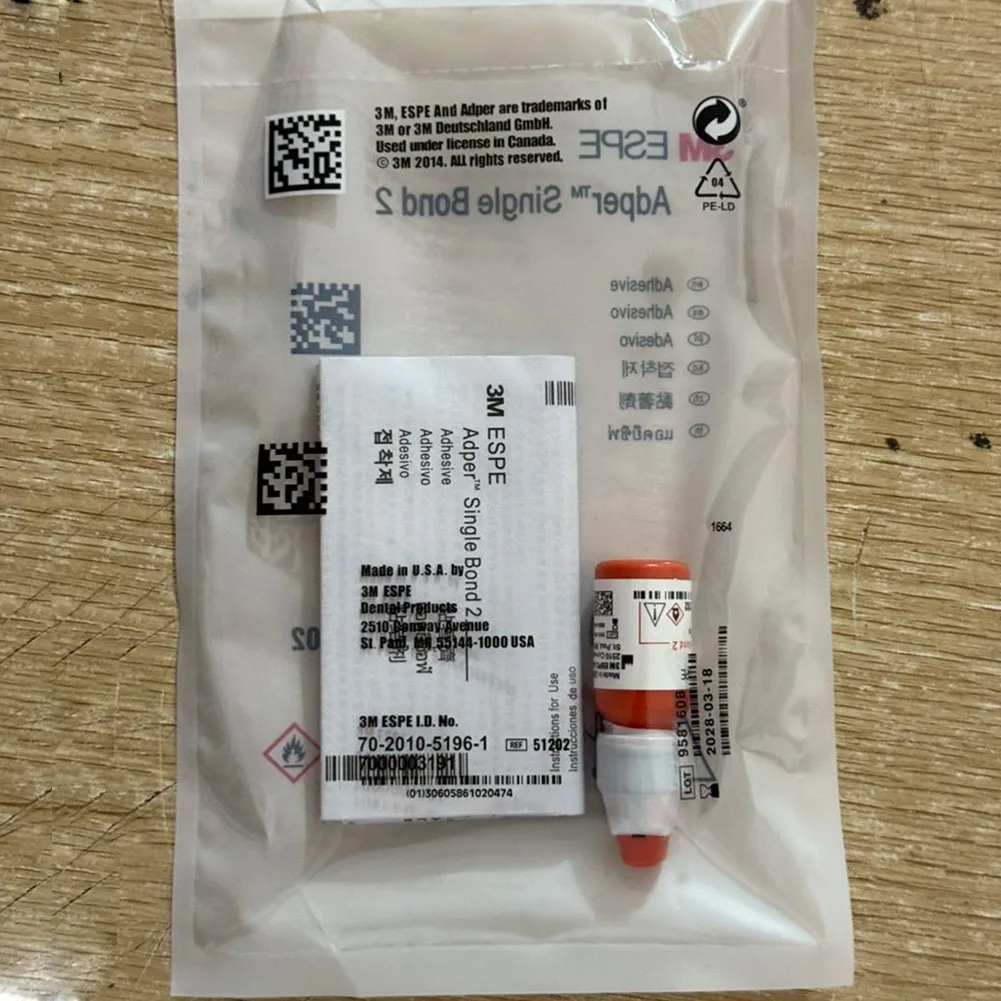 กาวติดอุปกรณ์จัดฟัน 3M Single Bond Universal Adhesive 51202/41282/712 ชนิดใช้แสงสำหรับการบ่ม พร้อมสารป้องกันความชื้น