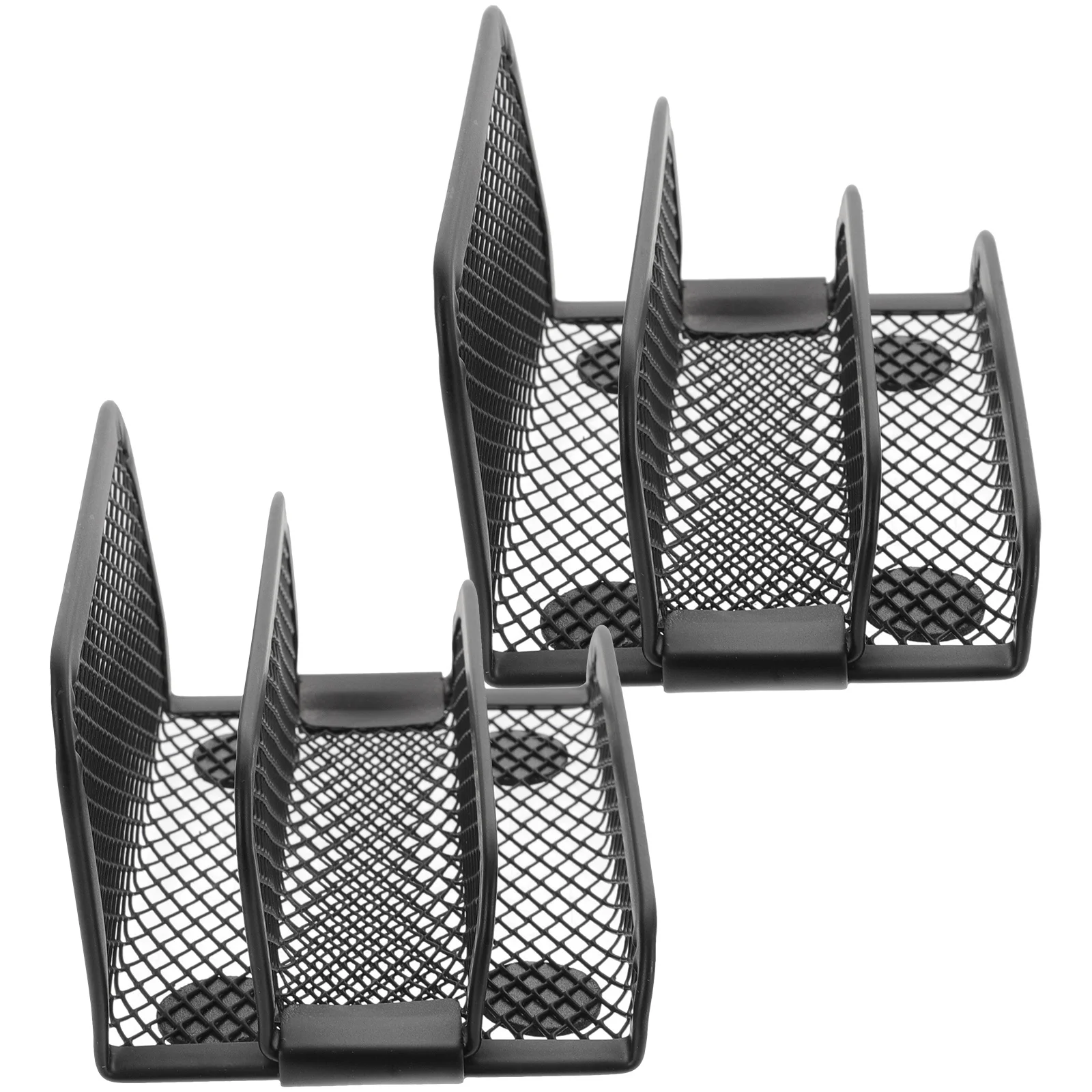 

2Pcs Business Card Holder Metal Name Card Stand Desk Display Large Capacity Organizer Business Cards Rack for Office