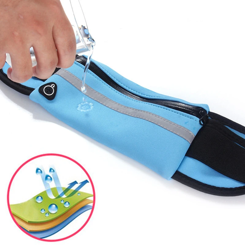 Sport-Hüfttasche - Wasserdichter, eng anliegender, stoßdämpfender Lauf-Gadget - Wasserflaschenhalter Handytasche – Detail 4