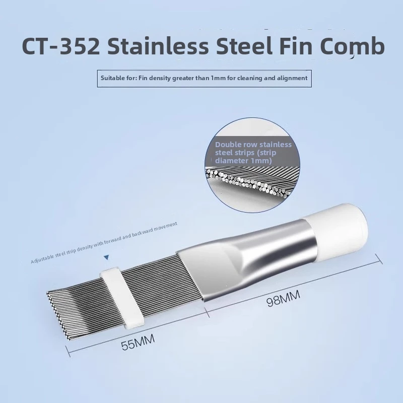Air Conditioner For Condenser Fin Cleaning Comb Made of Stainless Steel for Efficient Dust Removal and Fin Alignment