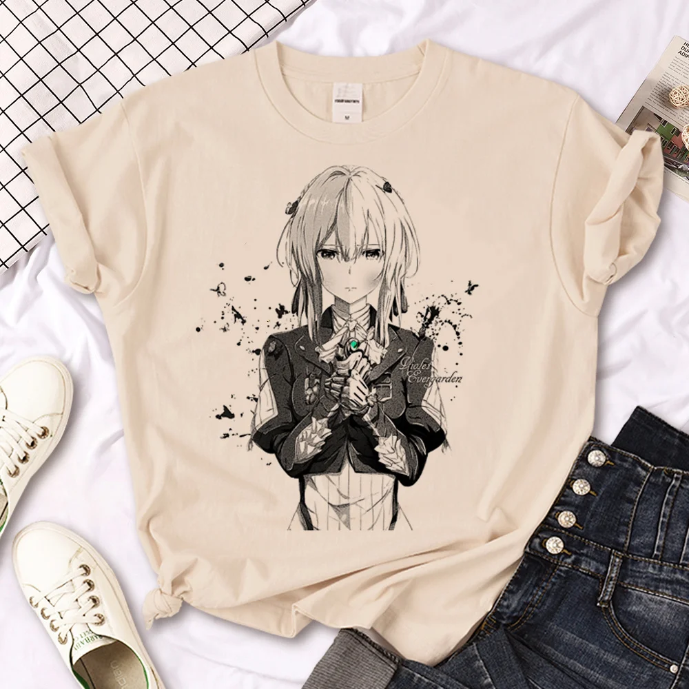 

Violet Evergarden top women streetwear top female harajuku comic anime clothing
