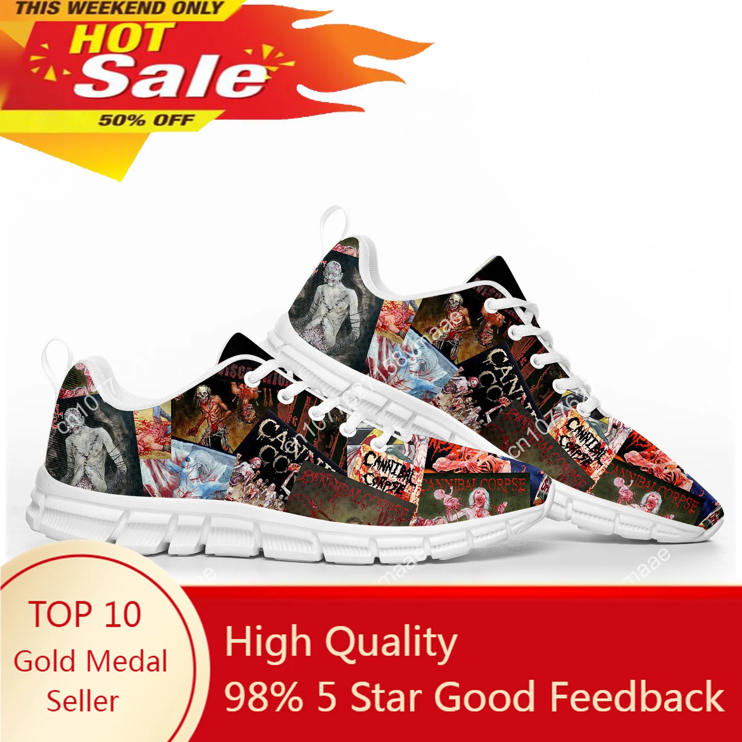 

Cannibal Corpse Sports Shoes High Quality Mens Womens Teenager Kids Children Sneakers Death Metal Sneaker Customize Couple Shoe