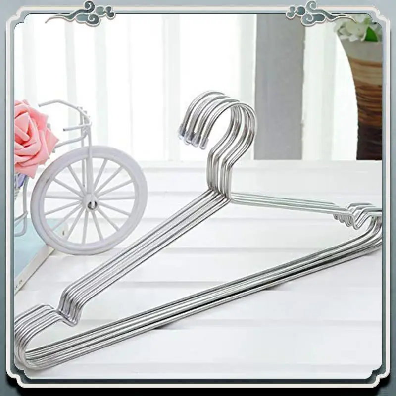 Hangers Stainless Steel 40 Cm 20Pcs Hangers For Clothes Standard Notched Hanger Space Saving Top-Rated