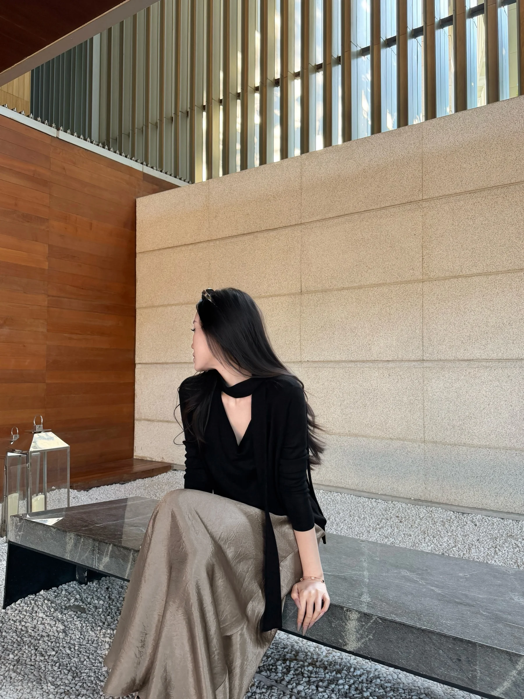 

5werkwen Cool High Awaren 00% Lyocell Sa Long Sve Overhead Knitted Sweater Women's Commute Sle Regular Fit Knitwear