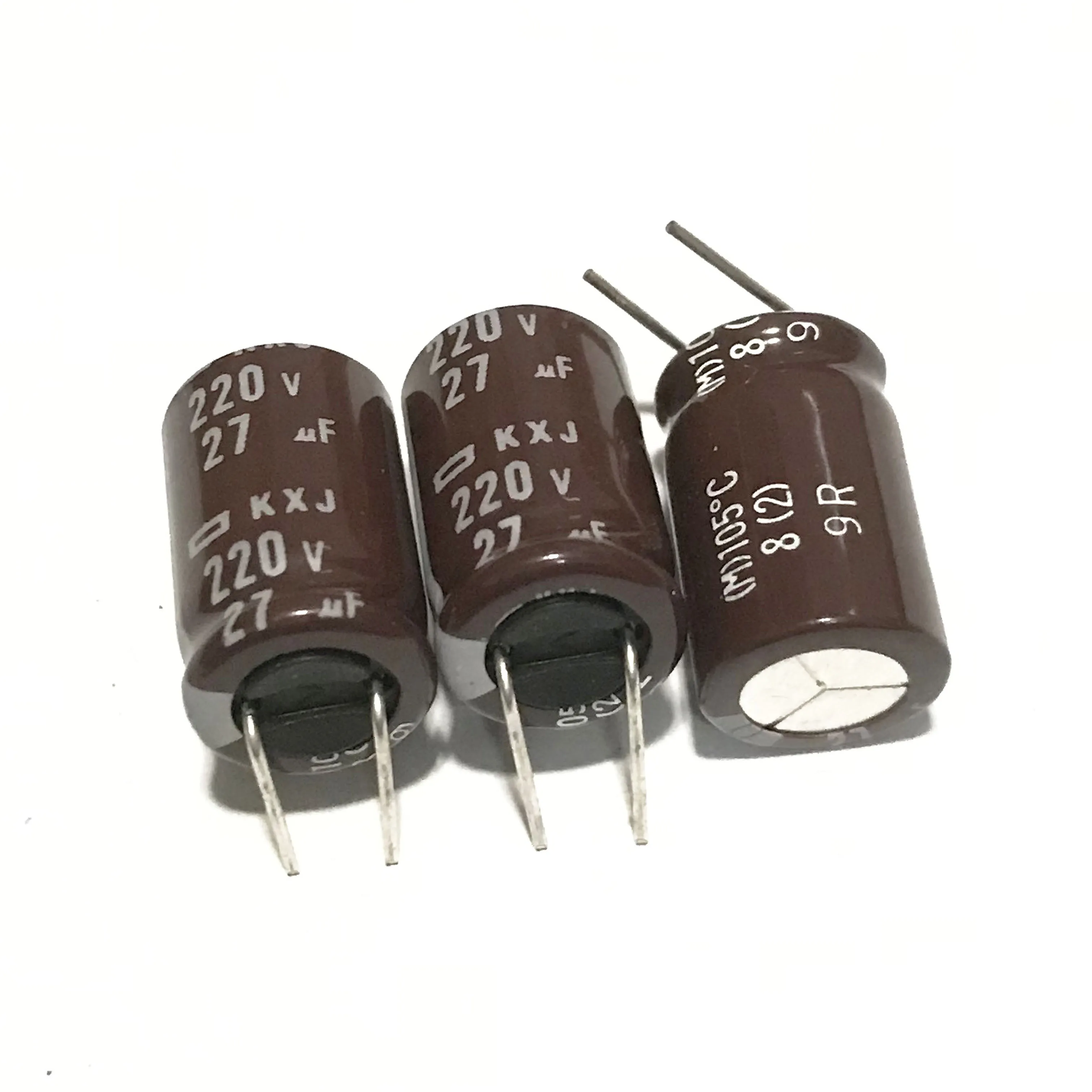 10PCS 220V27UF KXJ 10X16 NIPPON CHEML-CON Aluminum Electrolytic Capacitors High Frequency Low Resistance EKXJ221EBC270MJ16S