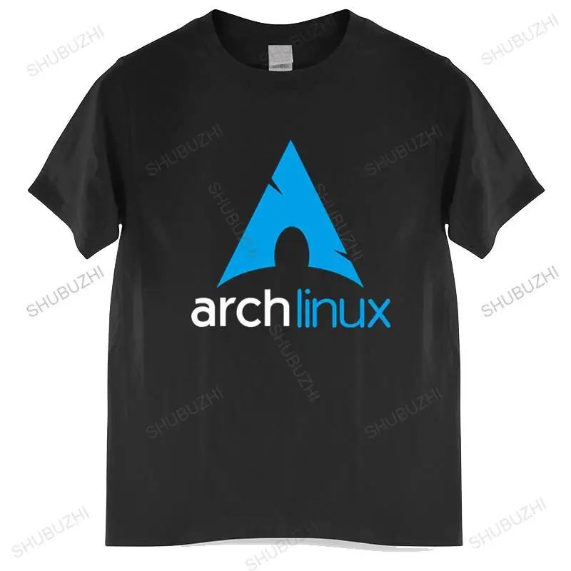 T-shirt men O-neck hot sale Arch Linux T-Shirts Men Vintage Cotton Tee Shirt male cotton tee-shirt bigger size