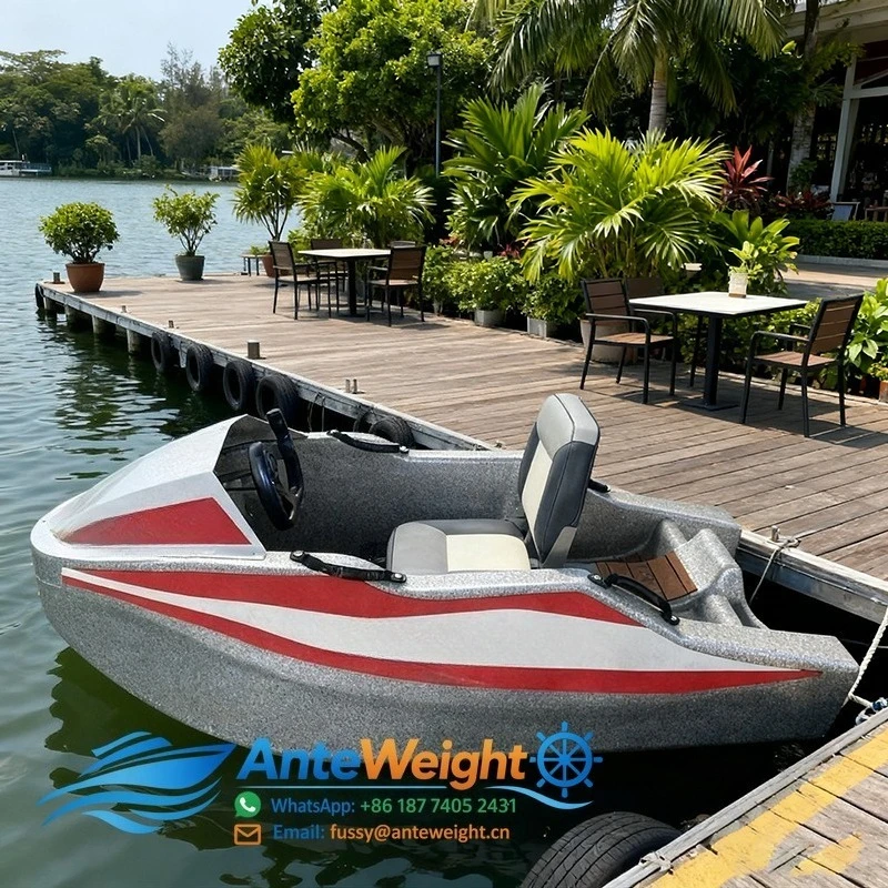 Electric Kart Boat 2 Seats Ocean Waters Surfing Fishing Entertainment Family Leisure Waterproof Durable