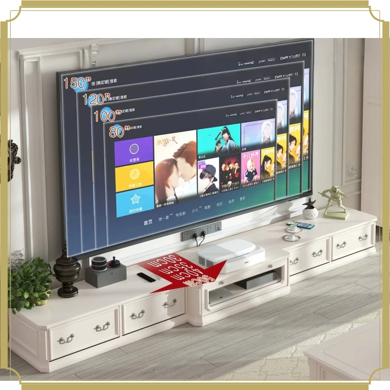 Pure solid wood 1.6-1.8-2-2.2-2.4-3- 3.56m long personalized projector tv cabinet