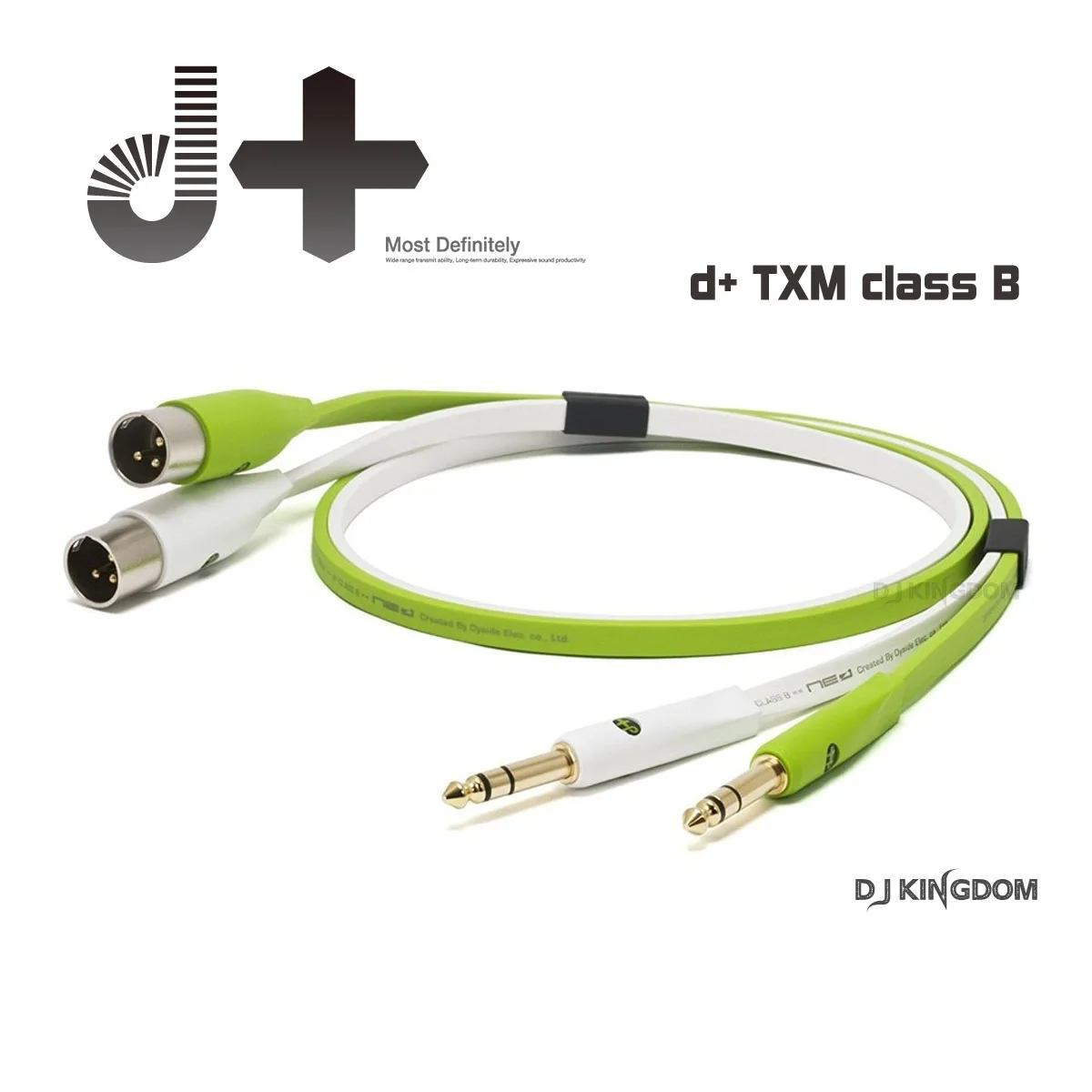 OYAIDE NEO d + ClassB DJ audio cable RCA Lotus TRS big three core XLR , length 1 meter