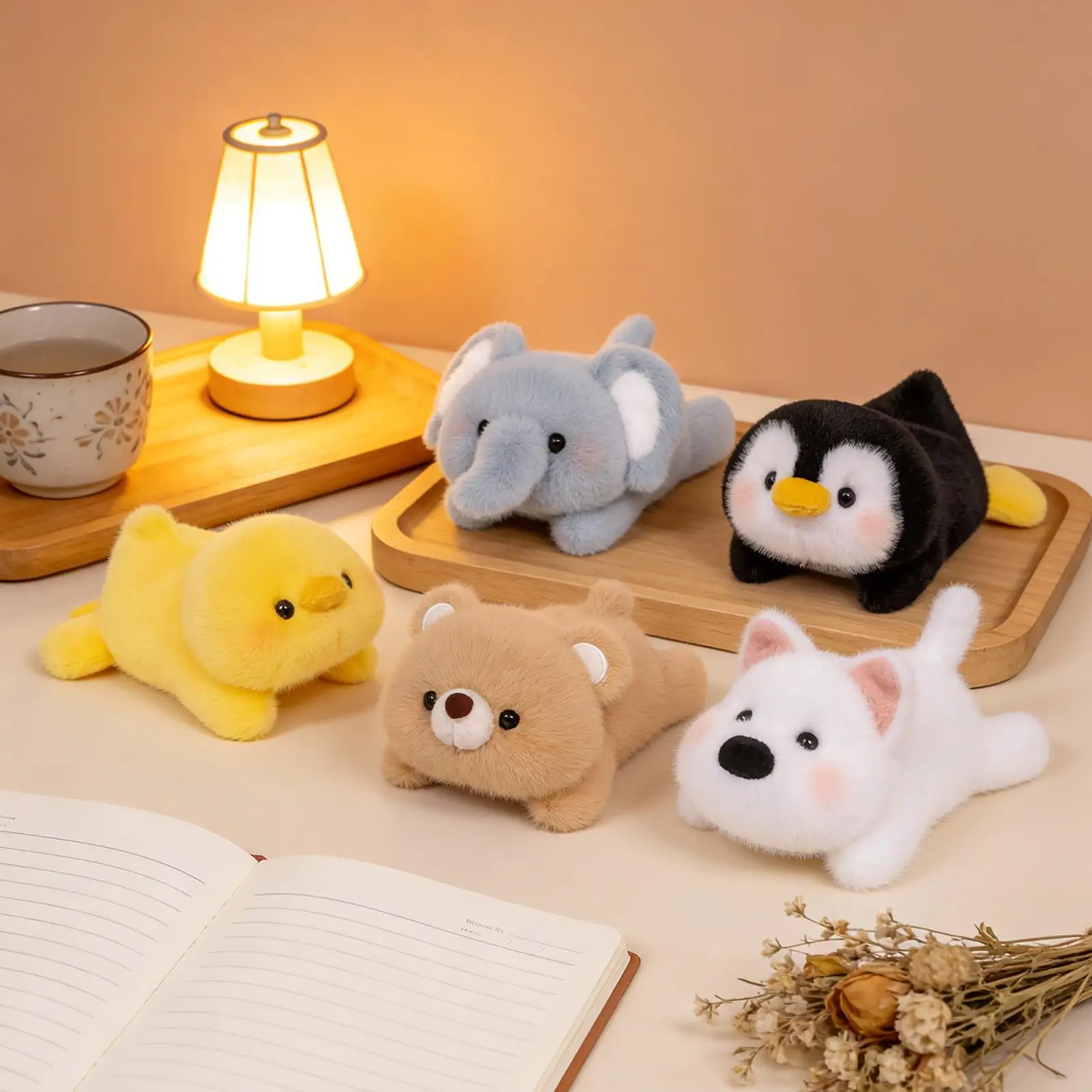

Cute Desk Buddy Plush Doll Soft Hand Size Pal Pillow for Mouse Wrist Rest Table Decor Childrens Birthday Gift Study Companion