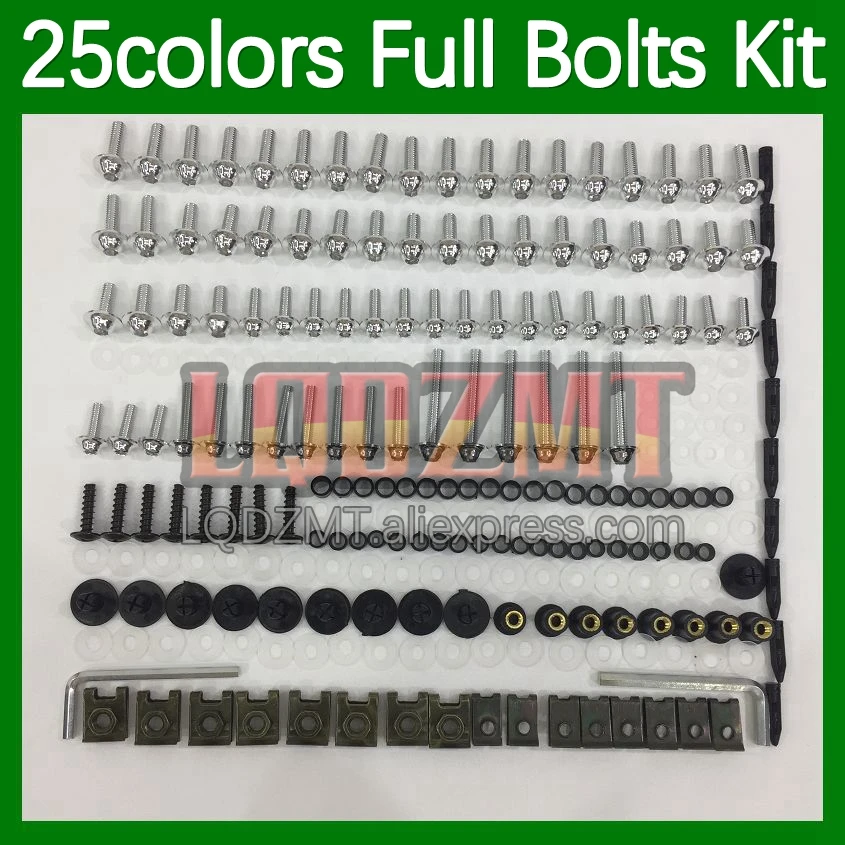 268pcs Body Bolt Full Screws Kit For HONDA CBR600FS CBR600 CBR 600 F4 600F4 FS CBR600F4 99 00 1999 2000 Fairing Bolts screw Nut