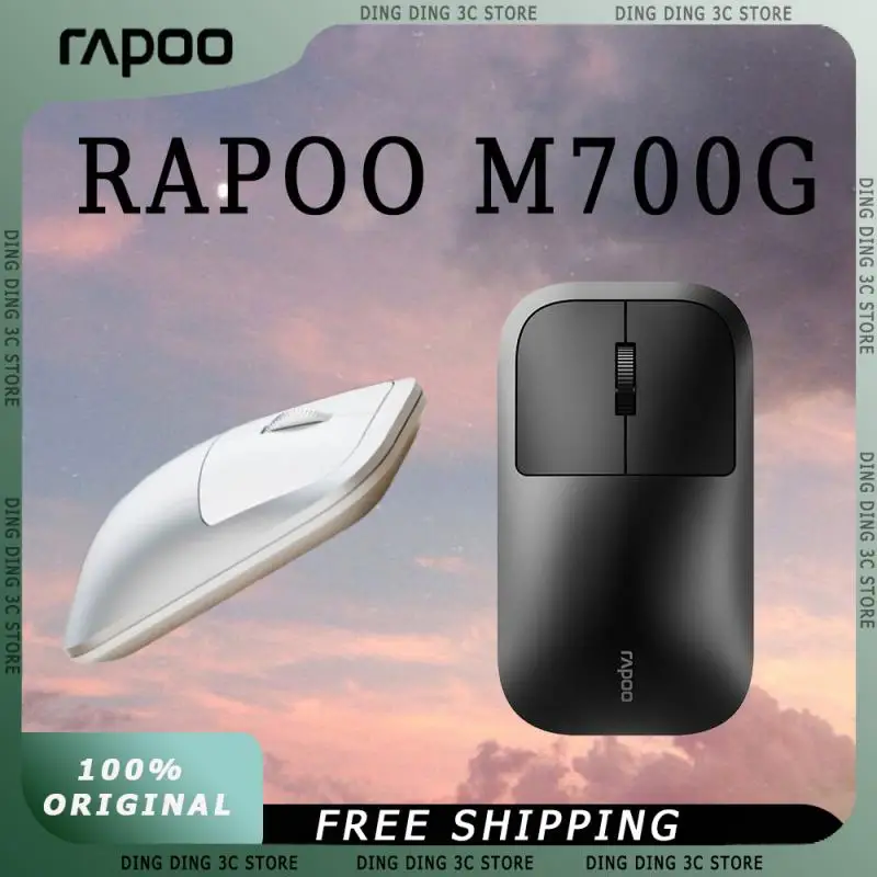 Rapoo M700G Wireless Mouse 3-Mode Bluetooth5.0 Aluminium Alloy Lightweight Efficient and Energy-saving Customized Office Mouse